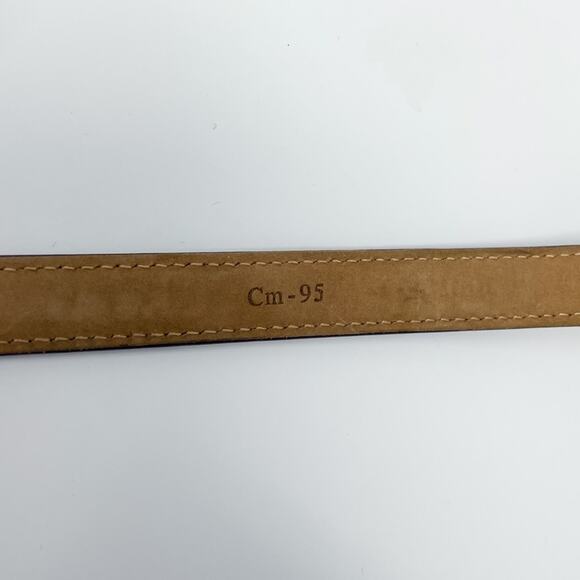 Salvatore Ferragamo Purple Leather Slide & Post Belt size 95cm Large L/XL - Picture 6 of 10